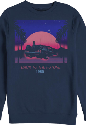 Retro Sunset Back To The Future Sweatshirt