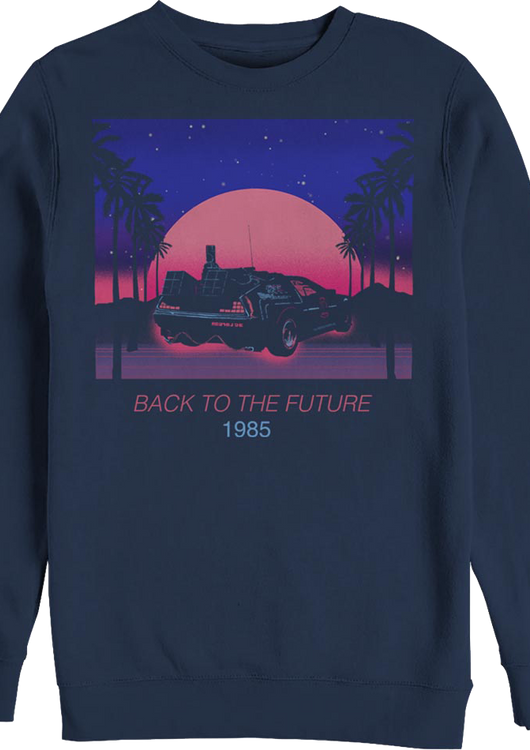 Retro Sunset Back To The Future Sweatshirt - main product image