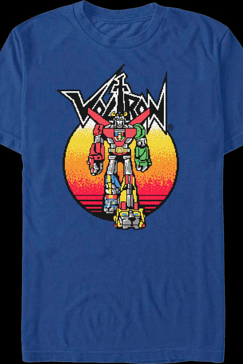 Retro Sunset Voltron T-Shirtmain product image