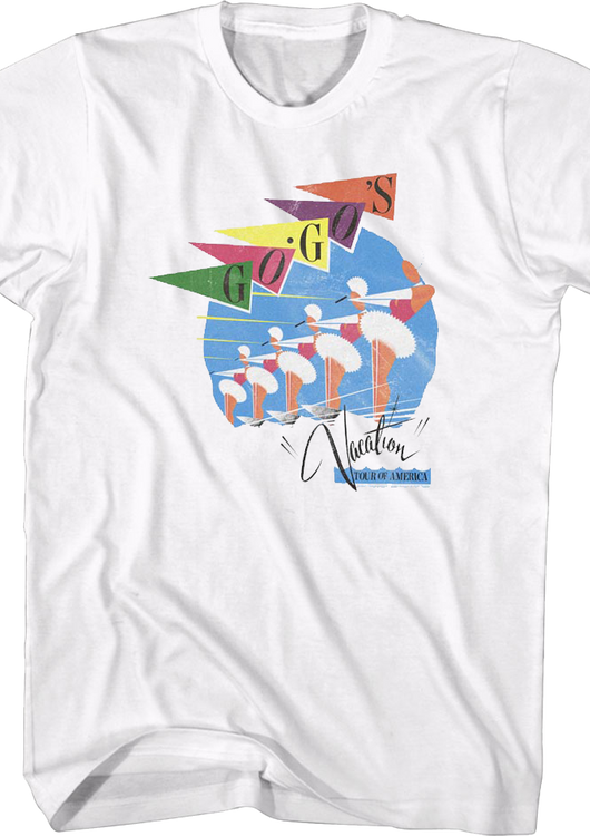 Retro Vacation Tour Of America Go-Go's T-Shirt - main product image