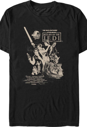 Return Of The Jedi Vintage Poster Star Wars T-Shirt