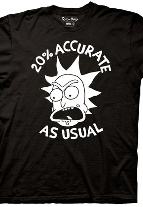 Rick and Morty 20% Accurate T-Shirt
