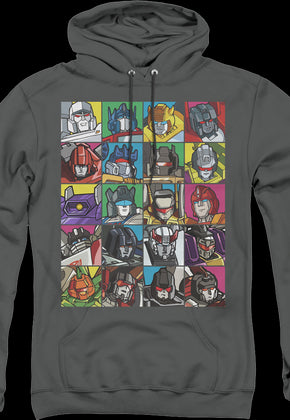 Robot Collage Transformers Hoodie