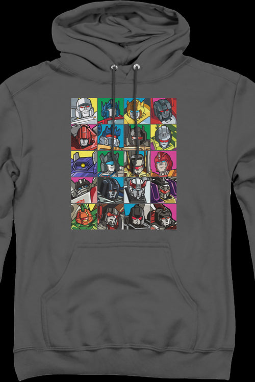 Robot Collage Transformers Hoodiemain product image