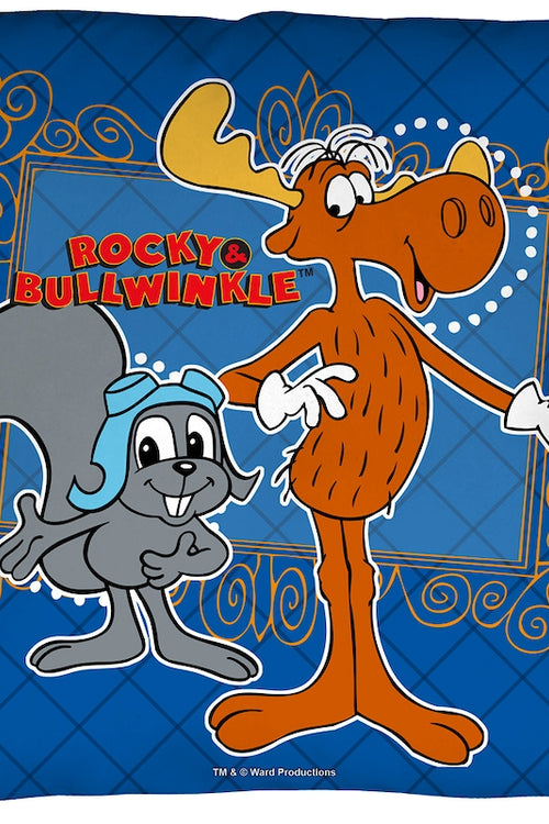Rocky and Bullwinkle Throw Pillowmain product image