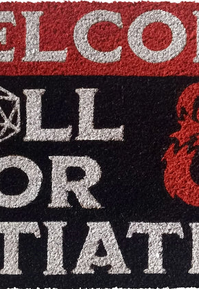 Roll For Initiative Dungeons & Dragons Doormat