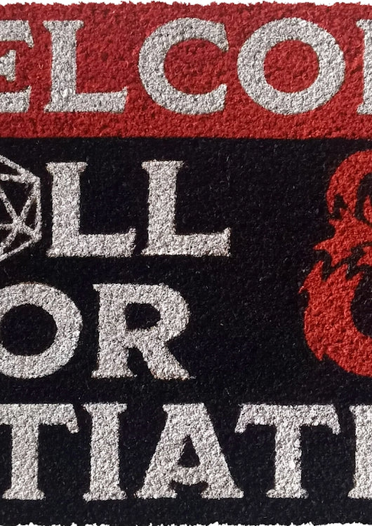 Roll For Initiative Dungeons & Dragons Doormat - main product image