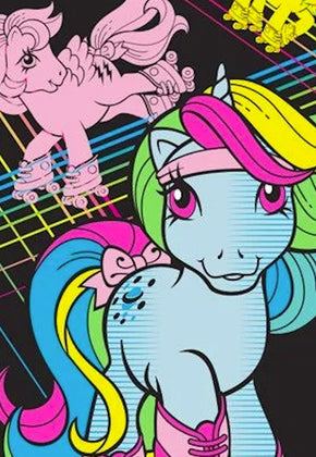 Roller Skates My Little Pony Framed Poster