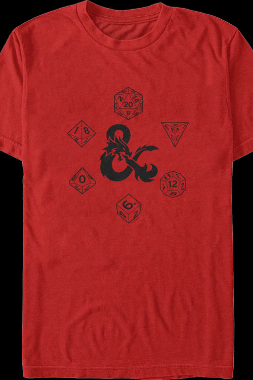 Rolling Dice Dungeons & Dragons T-Shirtmain product image