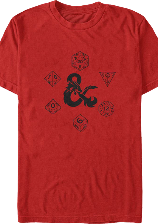 Rolling Dice Dungeons & Dragons T-Shirt - main product image