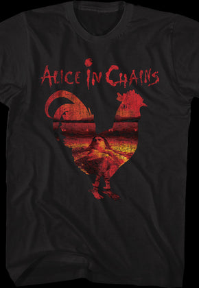 Rooster Silhouette Alice In Chains T-Shirt