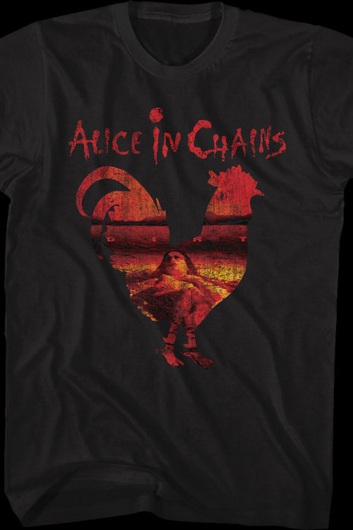 Rooster Silhouette Alice In Chains T-Shirtmain product image