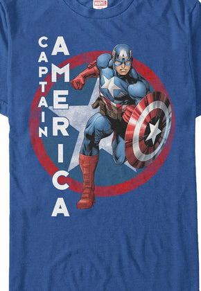 Running Captain America T-Shirt