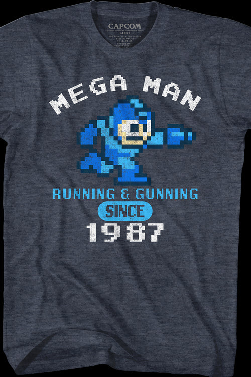 Running & Gunning Since 1987 Mega Man T-Shirtmain product image