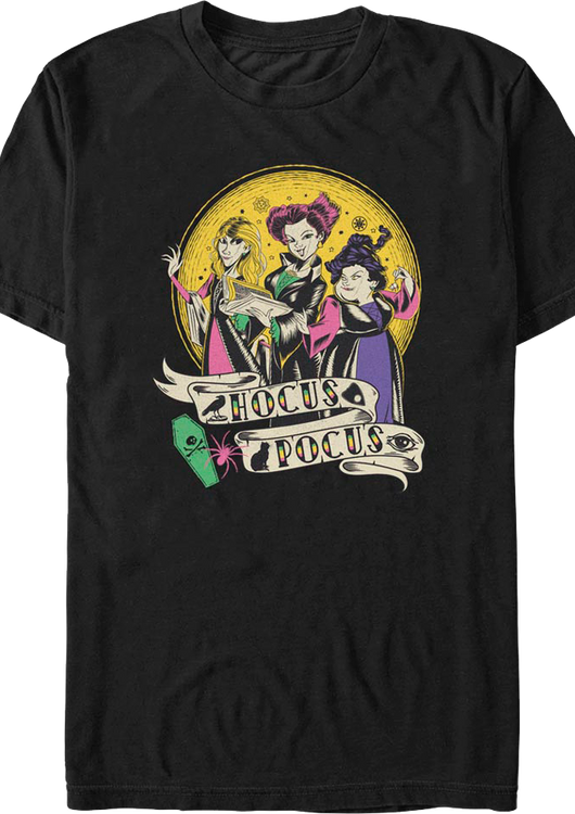 Sanderson Sisters Sketches Hocus Pocus T-Shirt - main product image