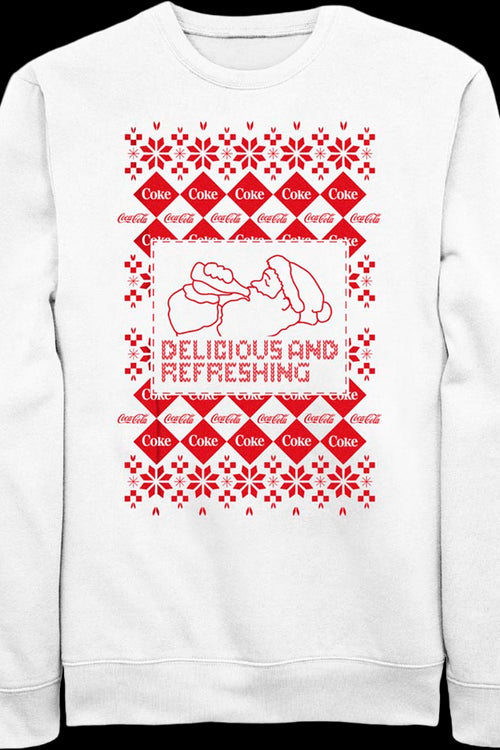 Santa Claus Delicious And Refreshing Coca-Cola Sweatshirtmain product image