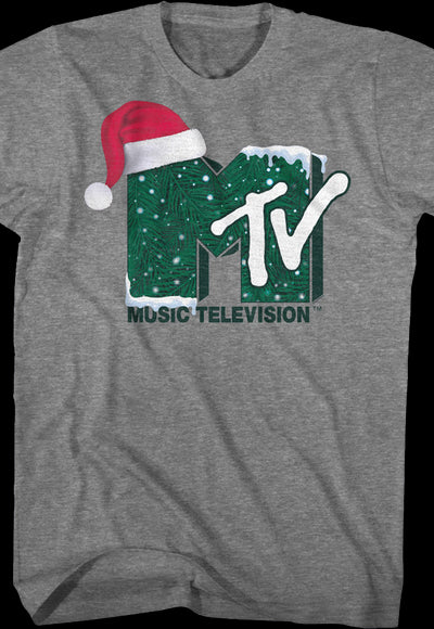 Santa Claus Hat Logo MTV Shirt