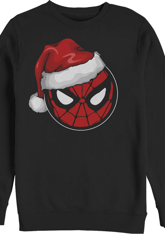 Santa Hat Spider-Man Marvel Comics Sweatshirt - main product image
