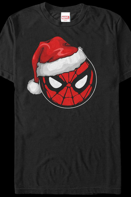 Santa Hat Spider-Man T-Shirtmain product image