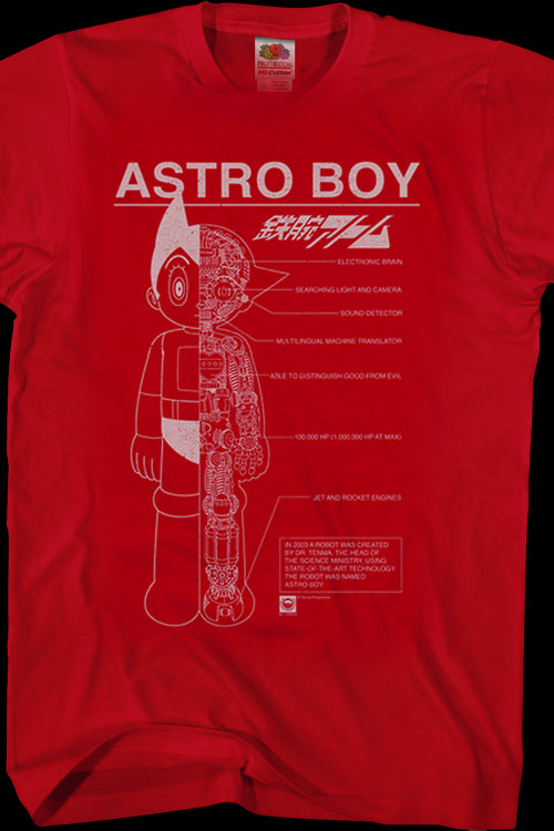 Schematic Astro Boy T-Shirtmain product image