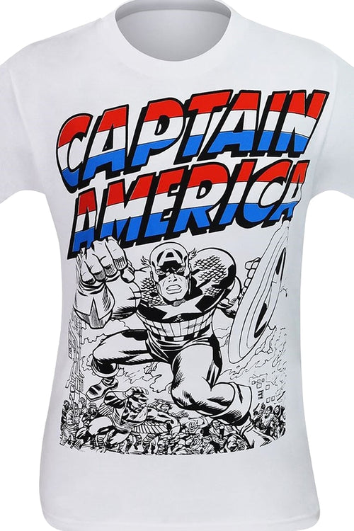 Screamer In The Brain Captain America T-Shirtmain product image