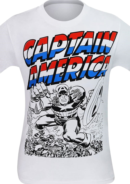 Screamer In The Brain Captain America T-Shirt - main product image