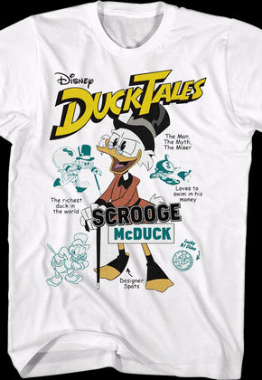 Scrooge McDuck The Man The Myth The Miser DuckTales T-Shirt