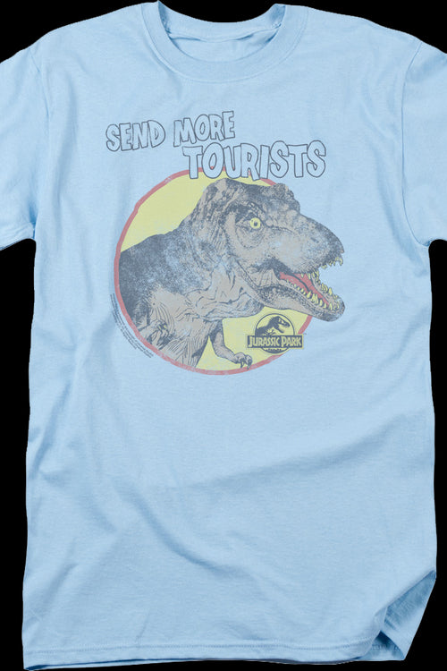 Send More Tourists Jurassic Park T-Shirtmain product image