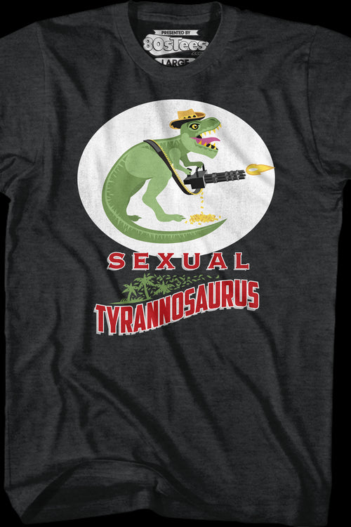 Sexual Tyrannosaurus Logo Predator T-Shirtmain product image