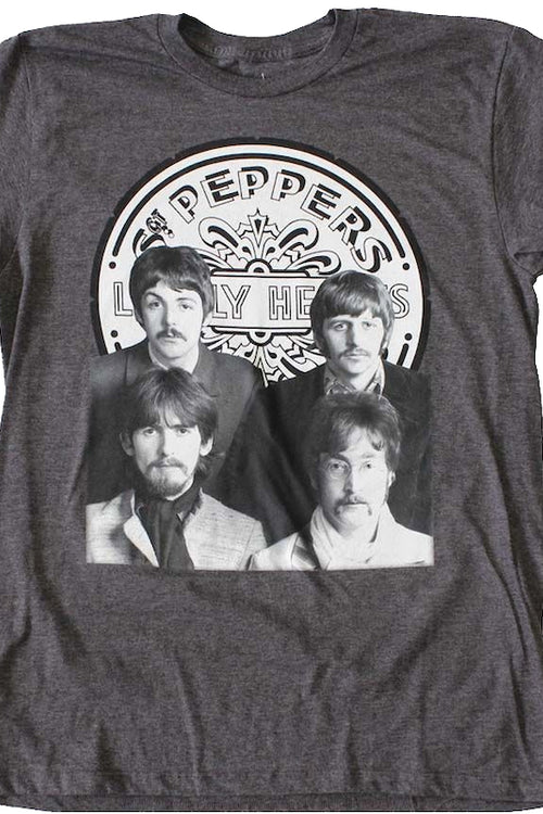 Black And White Sgt. Pepper's Lonely Hearts Club Band Beatles T-Shirtmain product image
