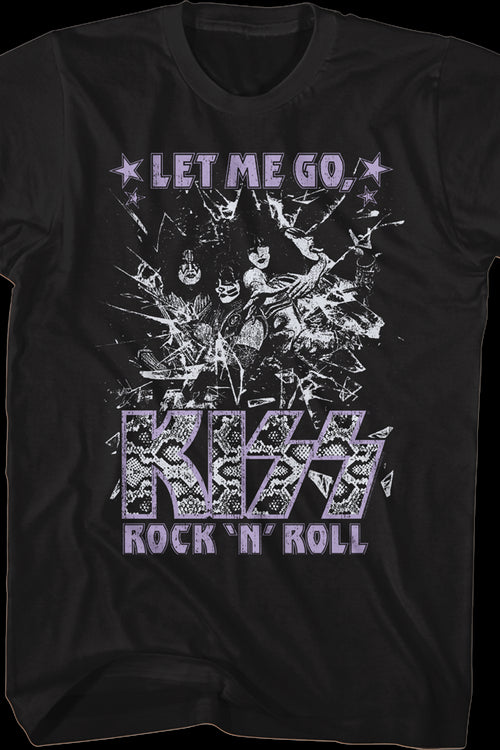 Shattered Let Me Go Rock 'N' Roll KISS T-Shirtmain product image