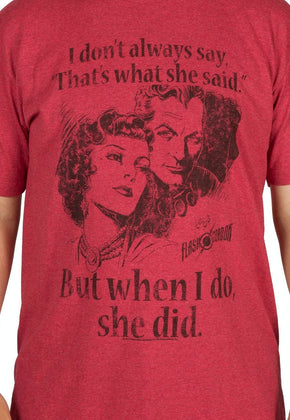 She Did Flash Gordon Shirt