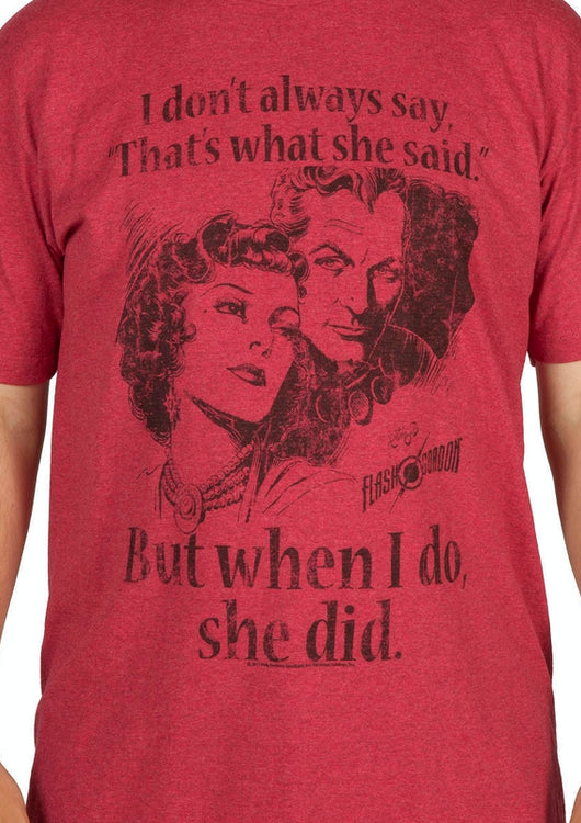 She Did Flash Gordon Shirt - main product image