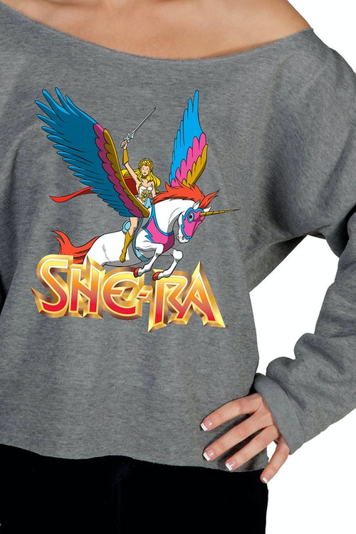 She-Ra Off The Shoulder Sweatshirtmain product image