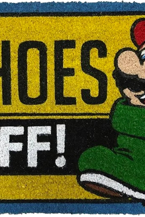 Shoes Off Super Mario Bros. Doormatmain product image