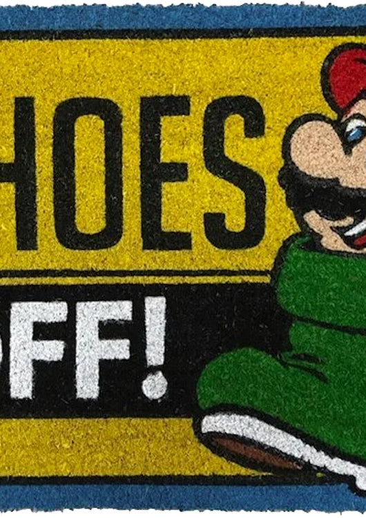Shoes Off Super Mario Bros. Doormat - main product image