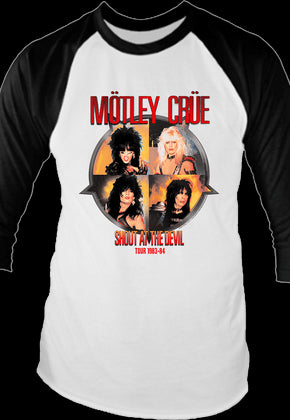 Shout At The Devil Motley Crue Raglan Baseball Shirt