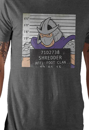 Shredder Mug Shot Teenage Mutant Ninja Turtles T-Shirt