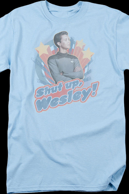 Shut Up Wesley Star Trek The Next Generation T-Shirtmain product image