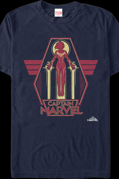 Silhouette Captain Marvel T-Shirtmain product image