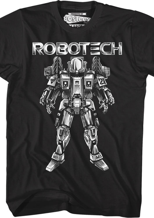 Sketch Armored Cyclone Robotech T-Shirt - main product image