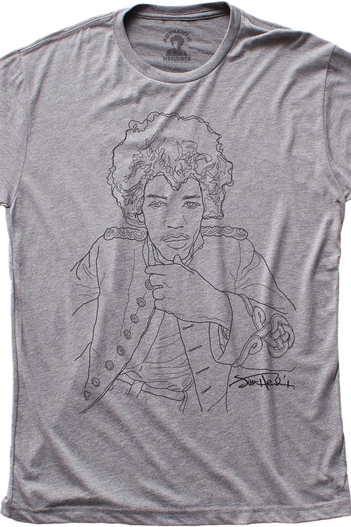Sketch Jimi Hendrix T-Shirtmain product image