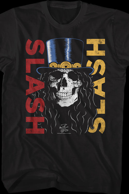 Skull In Top Hat Slash T-Shirtmain product image