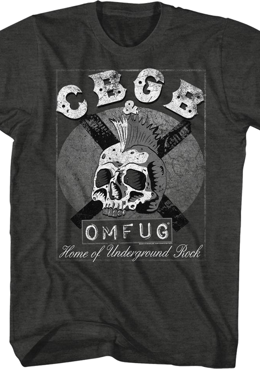 Skull Mohawk CBGB T-Shirt - main product image