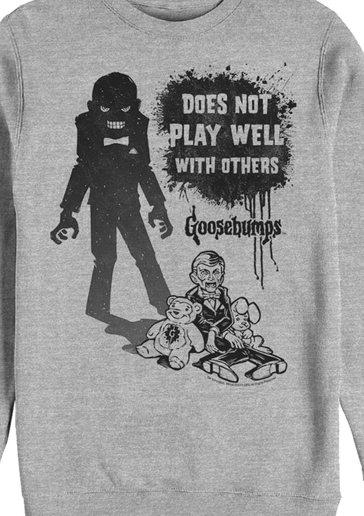 Slappy Does Not Play Well With Others Goosebumps Sweatshirt - main product image