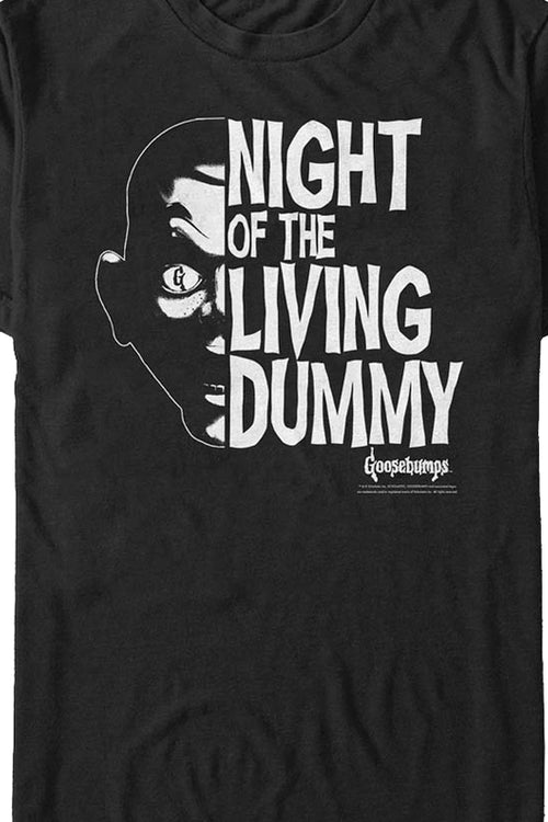 Slappy Night Of The Living Dummy Goosebumps T-Shirtmain product image