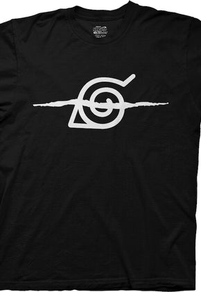 Slashed Konoha Forehead Protector Naruto T-Shirt