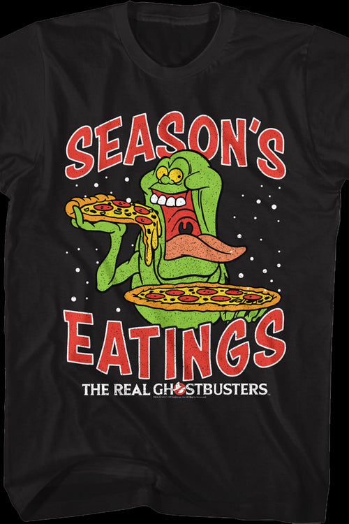 Slimer Season's Eatings Real Ghostbusters T-Shirtmain product image
