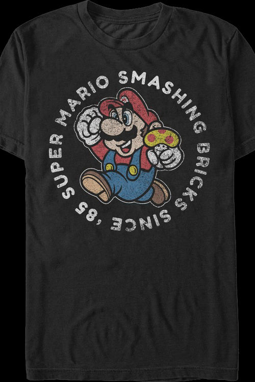 Smashing Bricks Since '85 Super Mario Bros. T-Shirtmain product image