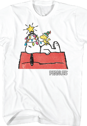 Snoopy Christmas Lights Peanuts T-Shirt